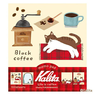 Furukawashiko x Kalita Life is Coffee Memo Pad - Black Coffee LM347