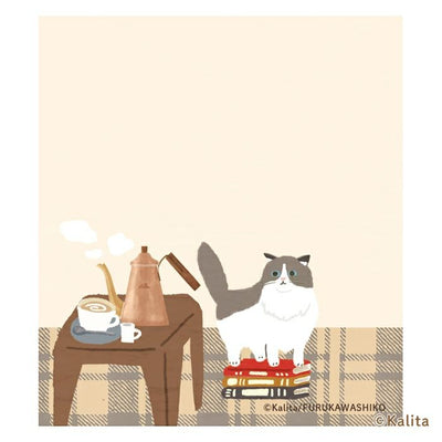 Furukawashiko x Kalita Life is Coffee Memo Pad - White Coffee LM348
