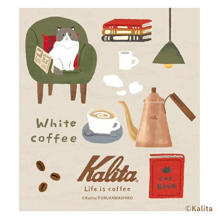 Furukawashiko x Kalita Life is Coffee Memo Pad - White Coffee LM348