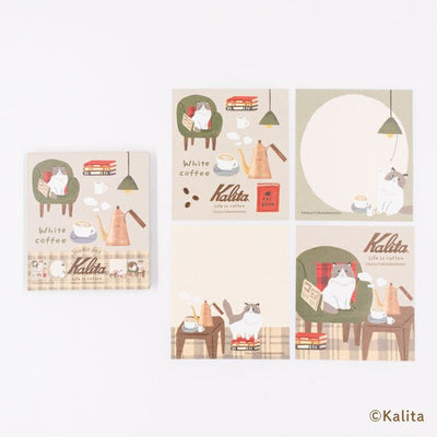 Furukawashiko x Kalita Life is Coffee Memo Pad - White Coffee LM348