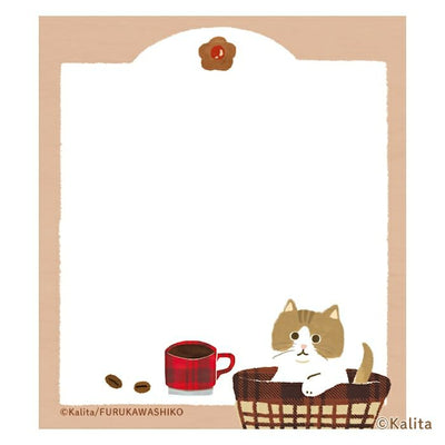 Furukawashiko x Kalita Life is Coffee Memo Pad - Brown Coffee LM350