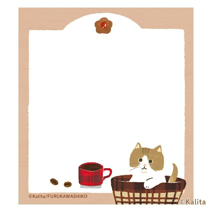 Furukawashiko x Kalita Life is Coffee Memo Pad - Brown Coffee LM350
