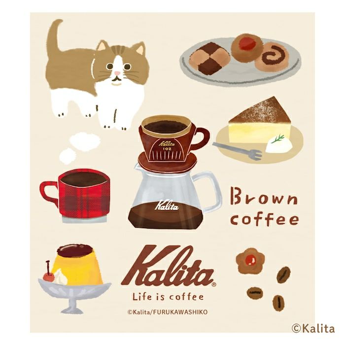 Furukawashiko x Kalita Life is Coffee Memo Pad - Brown Coffee LM350
