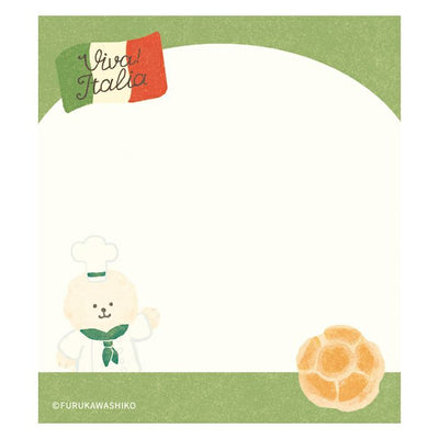 Furukawashiko Viva Italia Memo Pad - Bread Dog LM363