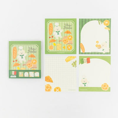 Furukawashiko Viva Italia Memo Pad - Bread Dog LM363