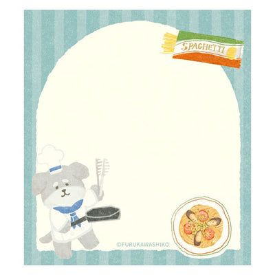 Furukawashiko Viva Italia Memo Pad - Pasta Dog LM366