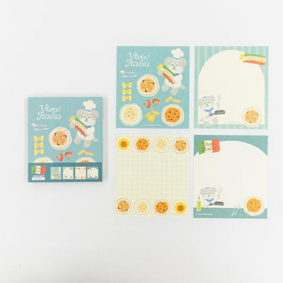 Furukawashiko Viva Italia Memo Pad - Pasta Dog LM366