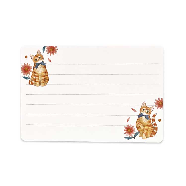 Clothes-Pin Mondo Miki Takei Mini Letter Set - Ginger Cat LS-15752