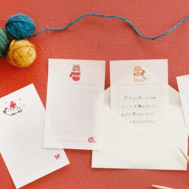 Furukawashiko Winter Limited Edition Mini Letter Set - Shiba Dog