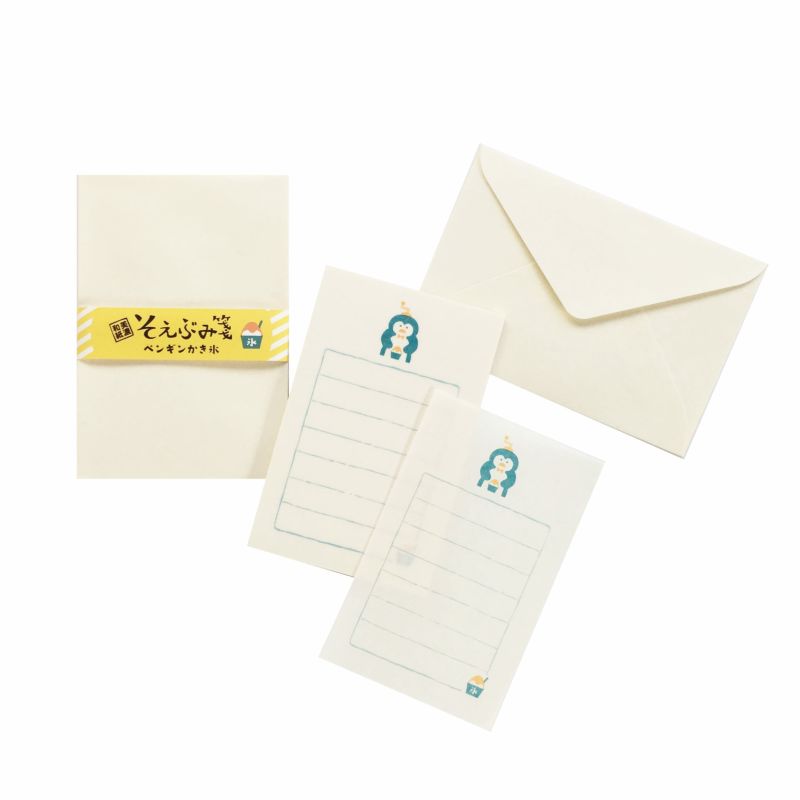 Furukawashiko Summer Limited Edition Mini Letter Set - Penguin Shaved Ice Machine LS520