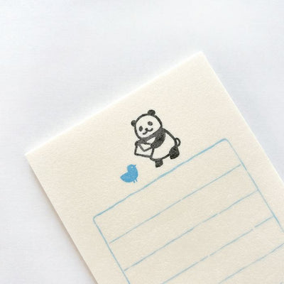 Furukawashiko Mini Letter Set - Panda and Letter LS566