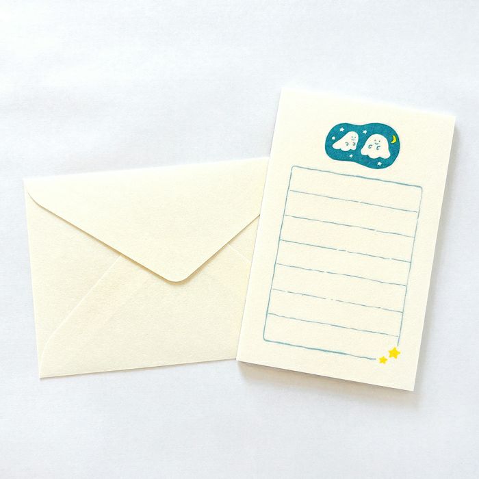 Furukawashiko Mini Letter Set - Friendly Ghost LS569