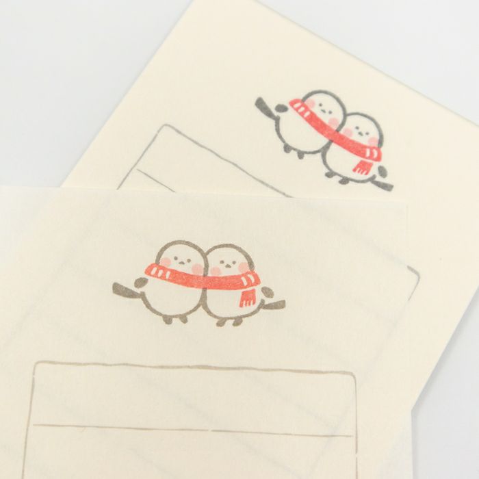 Furukawashiko Winter Limited Edition Mini Letter Set - Friendly Shimaenaga LS609