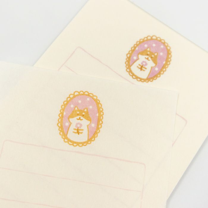 Furukawashiko Winter Limited Edition Mini Letter Set - Shiba Dog and Presents LS610