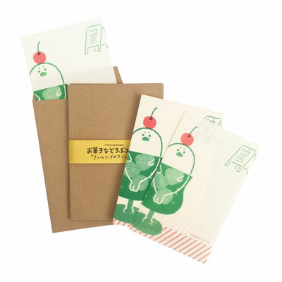 Furukawashiko Animal Confectionery Studio Mini Letter Set - Cream Soda LT615