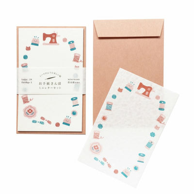 Furukawashiko Winter Limited Edition Mini Letter Set - Sewing LT638