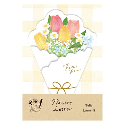 Furukawashiko Spring Limited Edition Bouquet Letter Paper Set - Tulip LT648