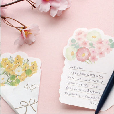 Furukawashiko Spring Limited Edition Bouquet Letter Paper Set - Mimosa