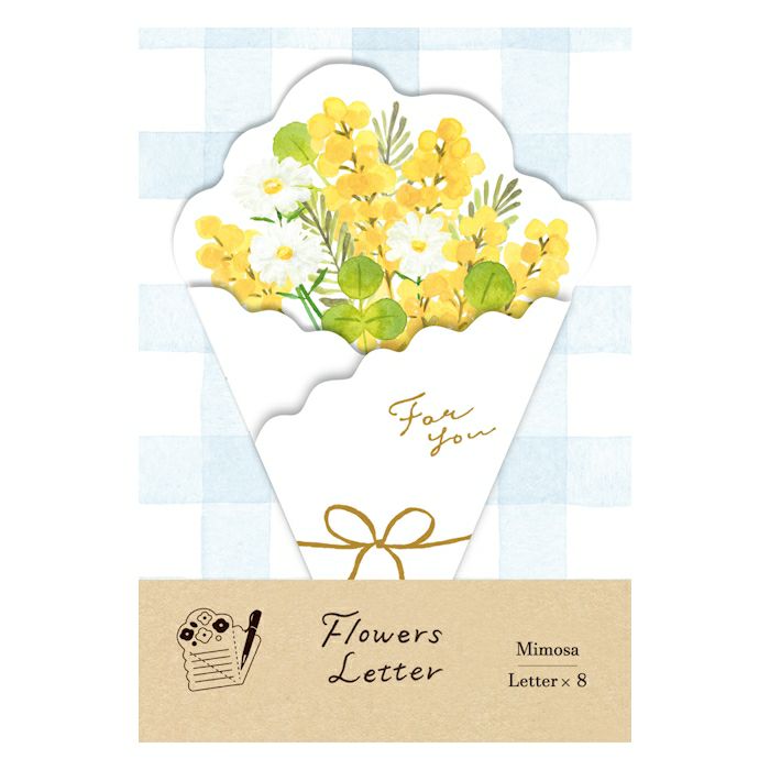 Furukawashiko Spring Limited Edition Bouquet Letter Paper Set - Mimosa LT649