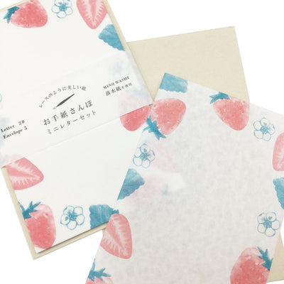Furukawashiko Spring Limited Edition Mini Letter Set - Fresh Strawberry LT652