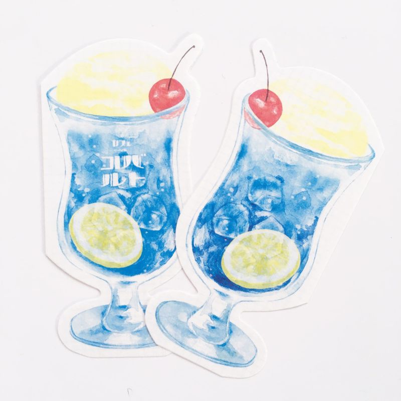 Furukawashiko Summer Limited Edition Cream Soda Letter Paper Set - Cobalt LT663