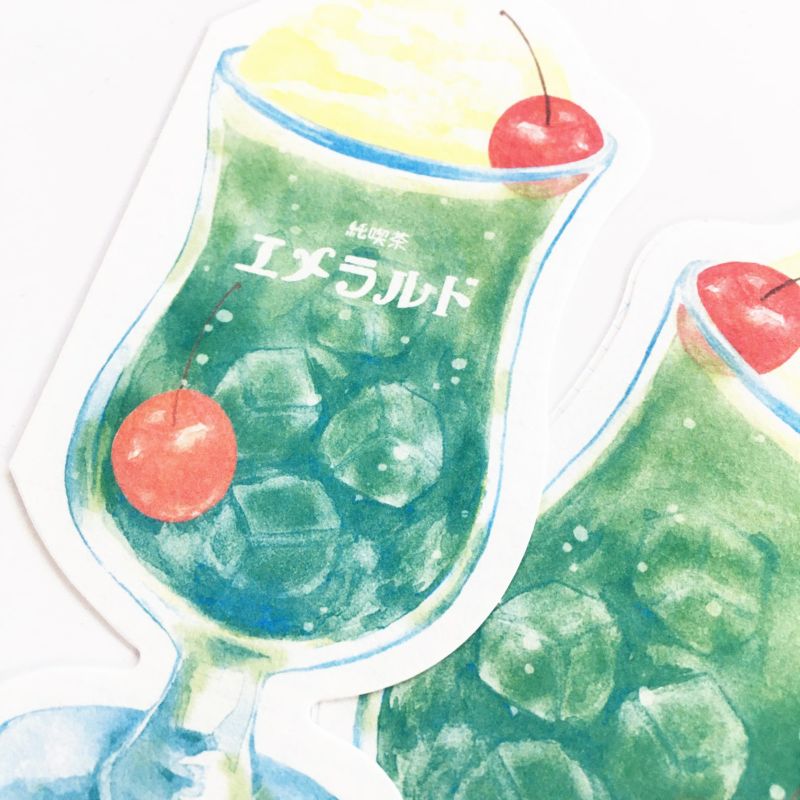 Furukawashiko Summer Limited Edition Cream Soda Letter Paper Set - Emerald LT664
