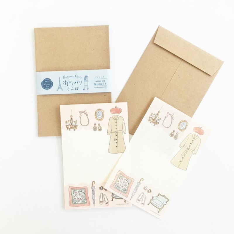 Furukawashiko Bonjour Paris Mini Letter Set - Boutique LT669