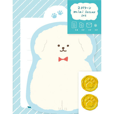 Furukawashiko Watashi-biyori Mini Letter Set - Fluffy Dog LT696