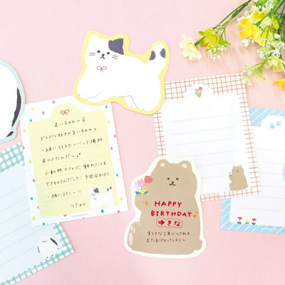 Furukawashiko Watashi-biyori Mini Letter Set - Fluffy Bear