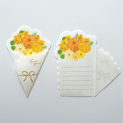 Furukawashiko Bouquet Letter Paper Set - Mimosa LT700