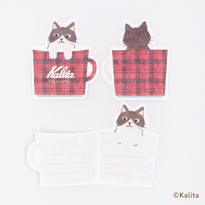 Furukawashiko x Kalita Life is Coffee Mini Letter Paper Set - Black Coffee LT725