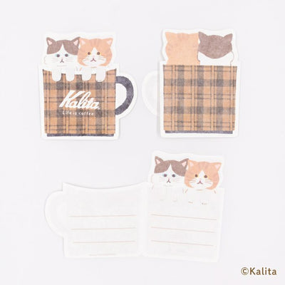Furukawashiko x Kalita Life is Coffee Mini Letter Paper Set - Caramel Coffee LT727