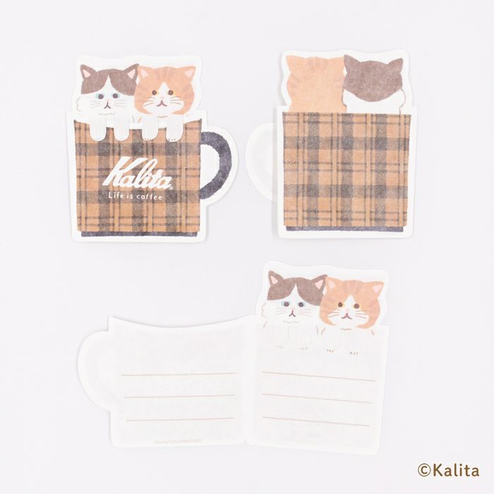 Furukawashiko x Kalita Life is Coffee Mini Letter Paper Set - Caramel Coffee LT727