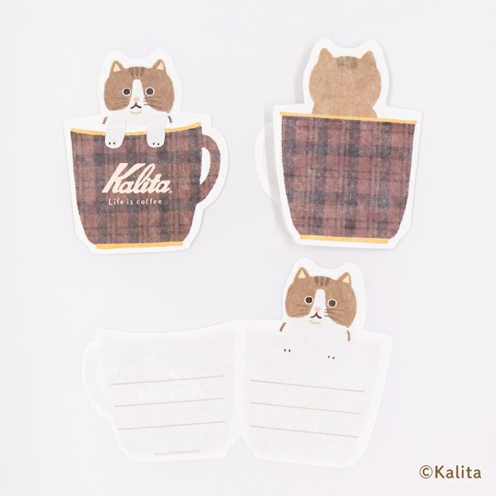 Furukawashiko x Kalita Life is Coffee Mini Letter Paper Set - Brown Coffee LT728