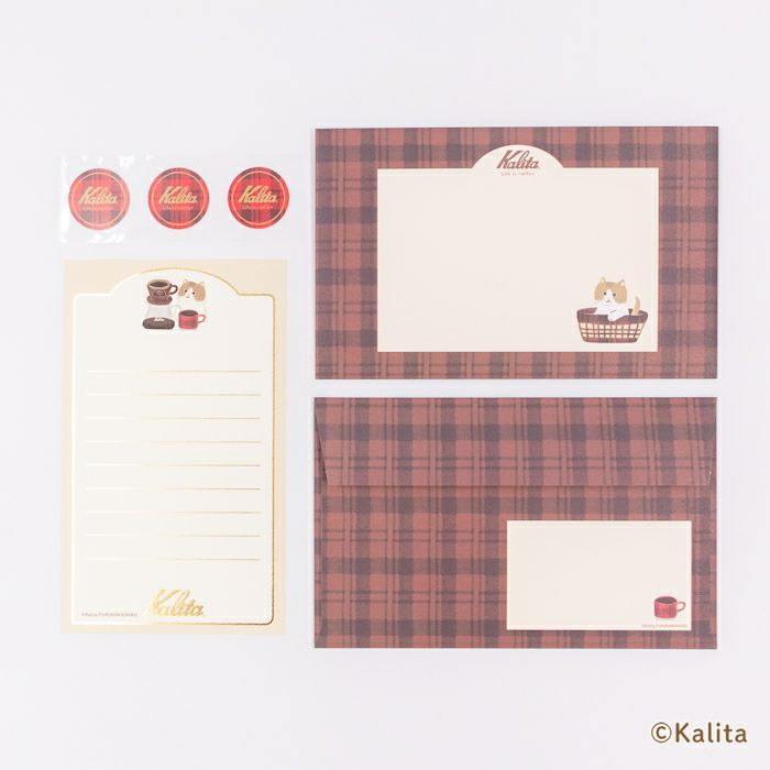 Furukawashiko x Kalita Life is Coffee Letter Set - Brown Coffee LT732