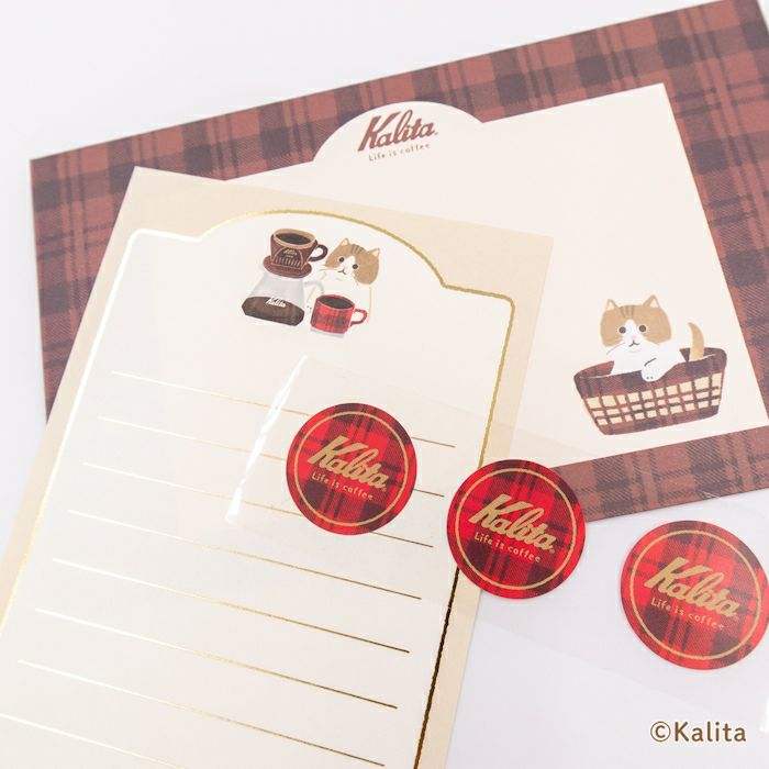 Furukawashiko x Kalita Life is Coffee Letter Set - Brown Coffee LT732