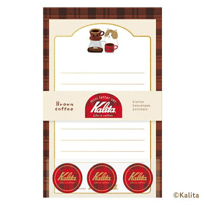 Furukawashiko x Kalita Life is Coffee Letter Set - Brown Coffee LT732