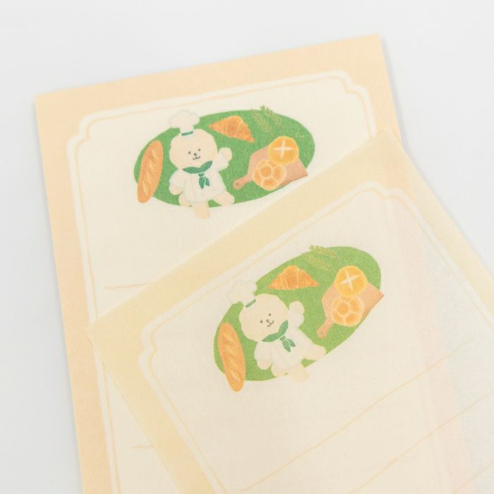 Furukawashiko Viva Italia Mini Letter Set - Bread Dog LT741