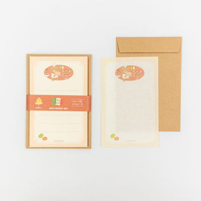 Furukawashiko Viva Italia Mini Letter Set - Dessert Bear LT743