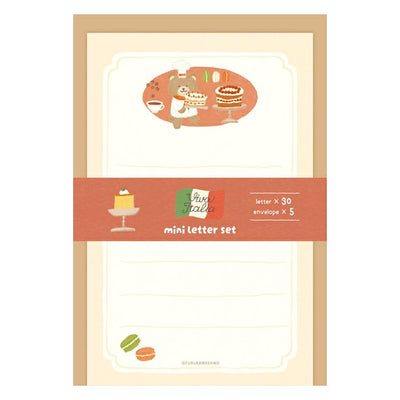Furukawashiko Viva Italia Mini Letter Set - Dessert Bear LT743