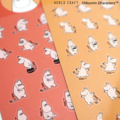 World Craft x Moomin Face Series Clear Sticker - Angry