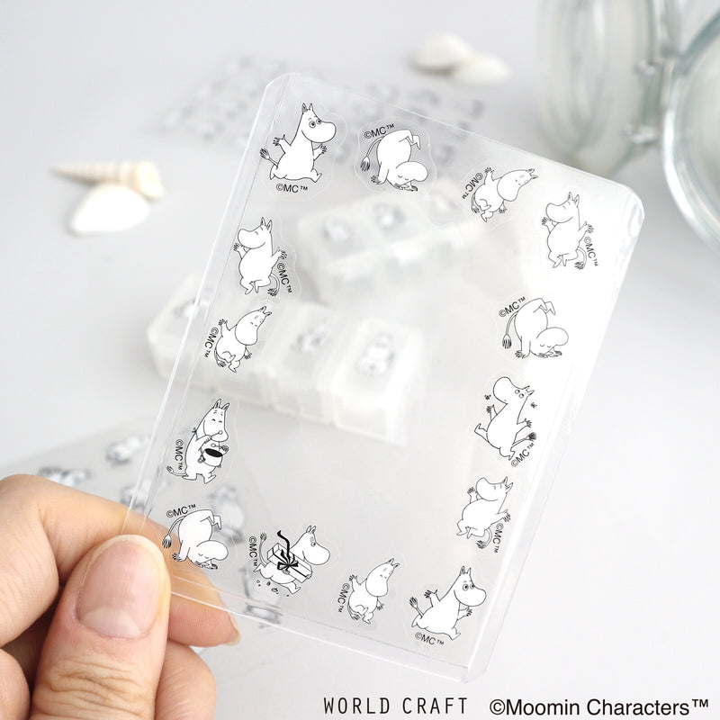 World Craft x Moomin Face Series Clear Sticker - Happy MOF-SS-302