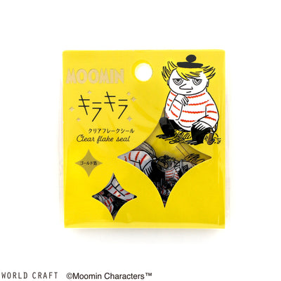 World Craft x Moomin Gold Foil Clear Sticker Flakes - Too-ticky MOKFS-106