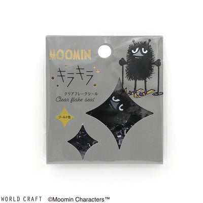 World Craft x Moomin Gold Foil Clear Sticker Flakes - Stinky MOKFS-108