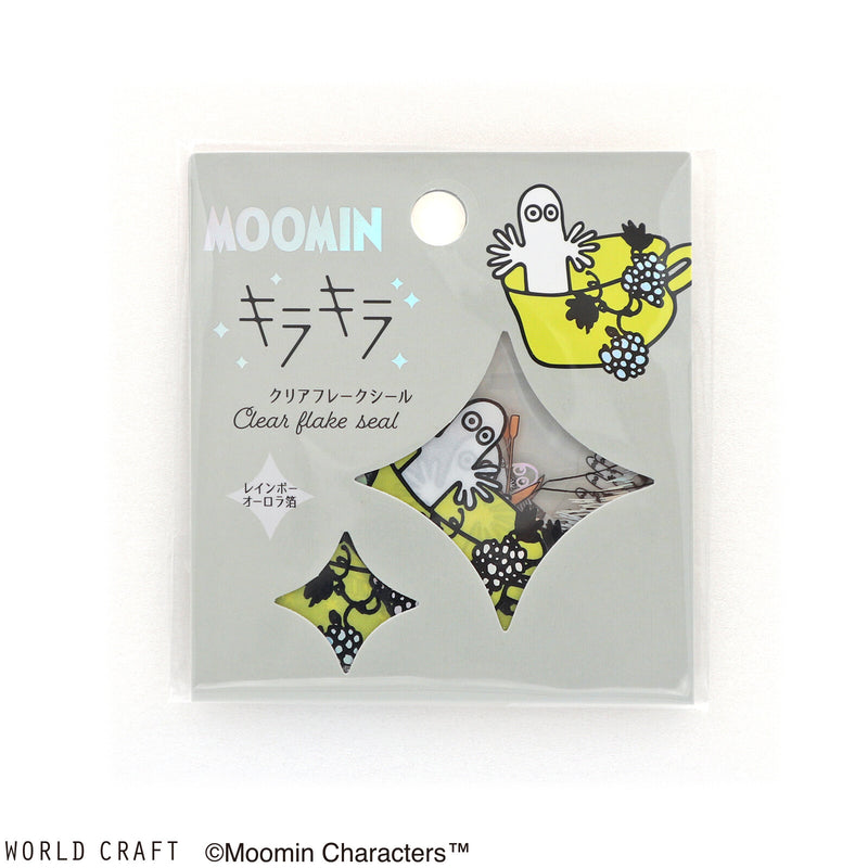 World Craft x Moomin Holographic Foil Clear Sticker Flakes - The Hattifatteners MOKFS-114