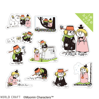 World Craft x Moomin Holographic Foil Clear Sticker Flakes - Fuddler and Jumble MOKFS-116