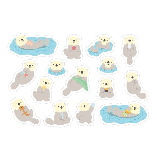 World Craft Sea Otter Washi Sticker Flakes MRFS-010