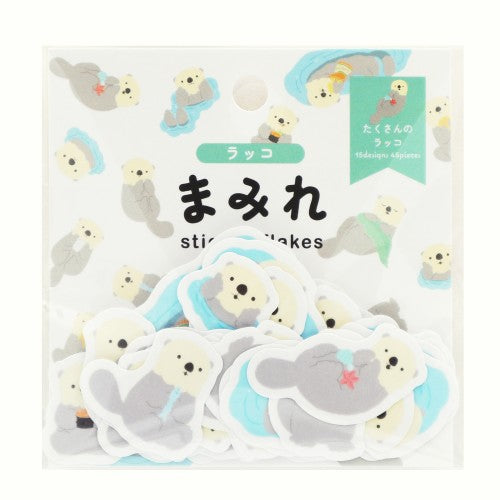 World Craft Sea Otter Washi Sticker Flakes MRFS-010