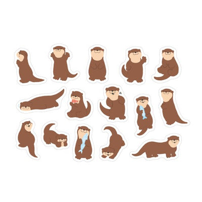 World Craft Otter Washi Sticker Flakes MRFS-011