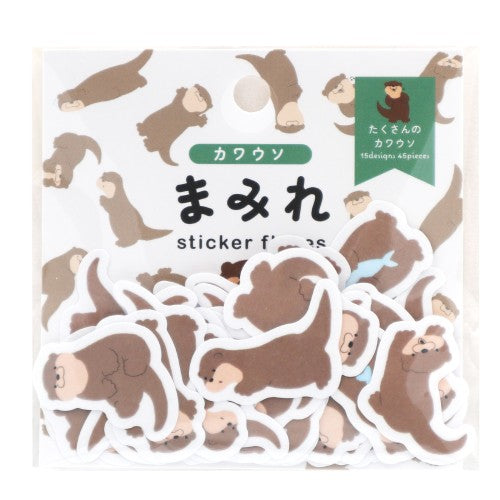 World Craft Otter Washi Sticker Flakes MRFS-011